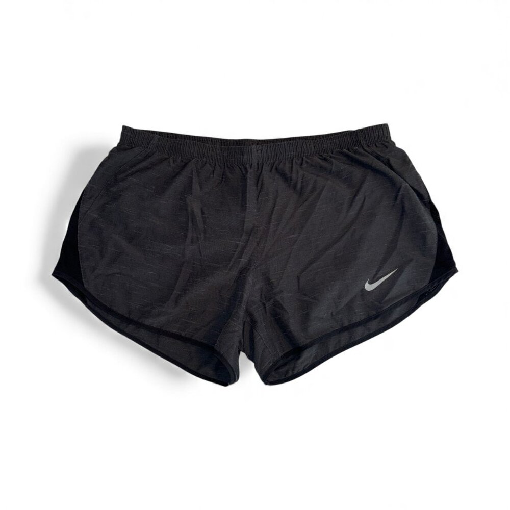 Nike Dri-FIT Tempo Running Shorts Black Women’s Large Athletic Lightweight